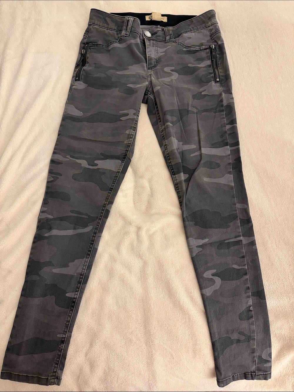 Democracy Gray Camo Skinny Jeans